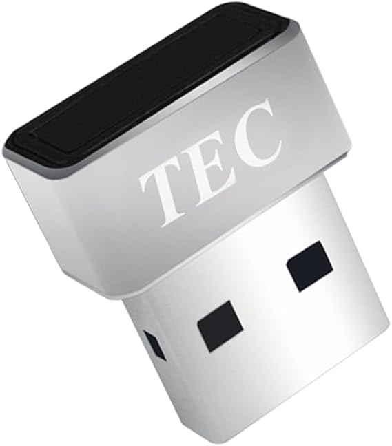TEC ESS Enhanced Sign-in Security USB Fingerprint Passkey Reader 0.05s Fast Login, AES256 Encryption, 360 Biometric Scanner, Windows Hello Fingerprint Reader for Windows 11/10, TE-FPA3-MC