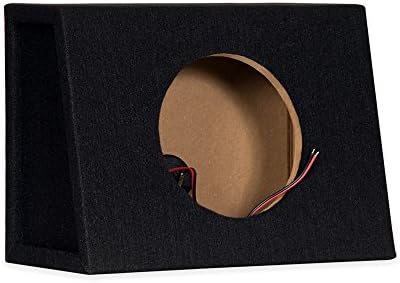Single Car Truck Wedge Black Subwoofer Box Sealed Enclosure for 8-Inch Woofer 8F