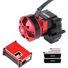 RCAWD 2204 2800KV Brushless Outrunner Motor Transmission with 30A Brushless Esc Pedals, Stainless Gear for 1/18 TRX4M Series Upgrades Part