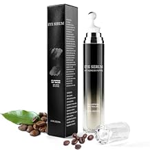 Eye Cream 360Massage Roller, Caffeine and Under Eye Serum Roller for Dark Circles Puffiness Bags- Retinol, Peptides Reduce Wrinkles Fine Lines, Brightens, Formula Upgraded, 0.76fl oz