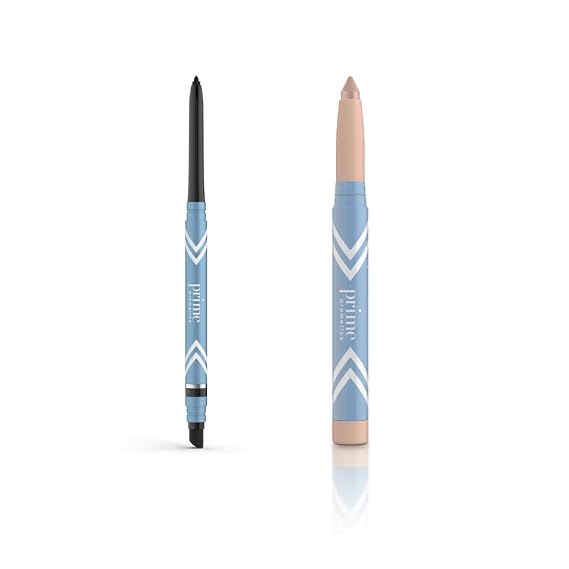 PRIME PROMETICS PrimeEyes Glide Eyeliner (black) + PrimeEyes Brightener (estrella)