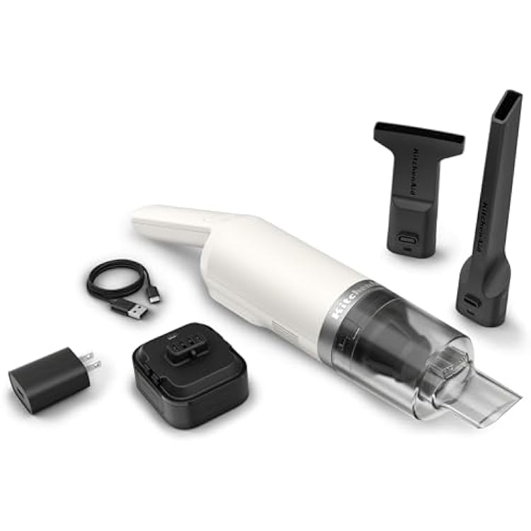 KitchenAid GoTM Cordless Kitchen Vacuum - Battery Included, KKVR121, Porcelain White