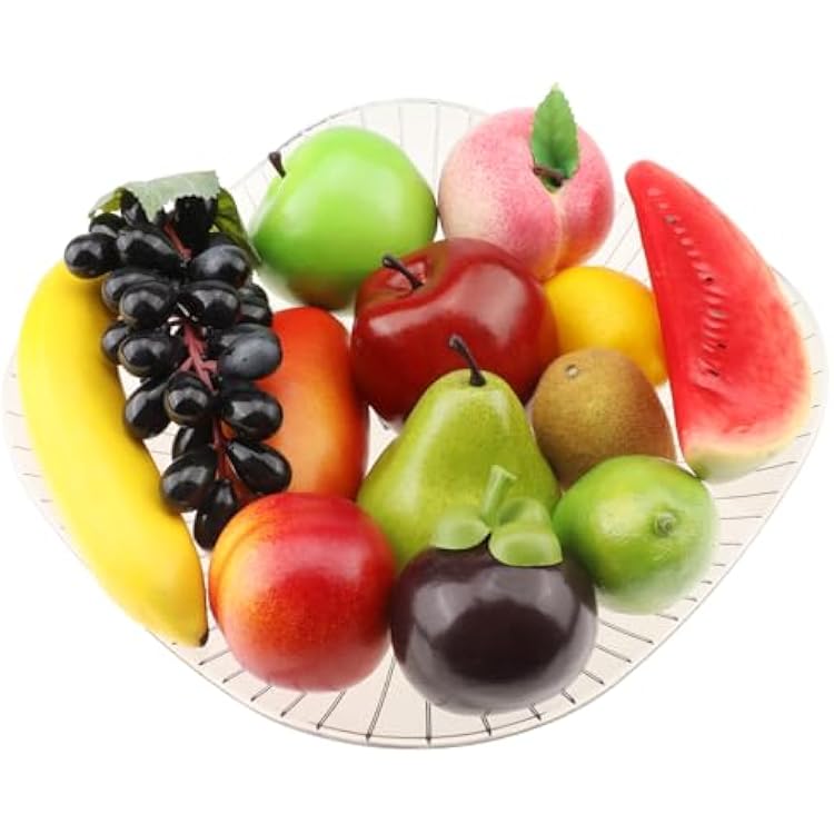 Artificial Fruit Lifelike Simulation Foam Fake Fruits for Home Decor Photography Props Christmas Decoration 13 Pcs Mixed Fruits Set