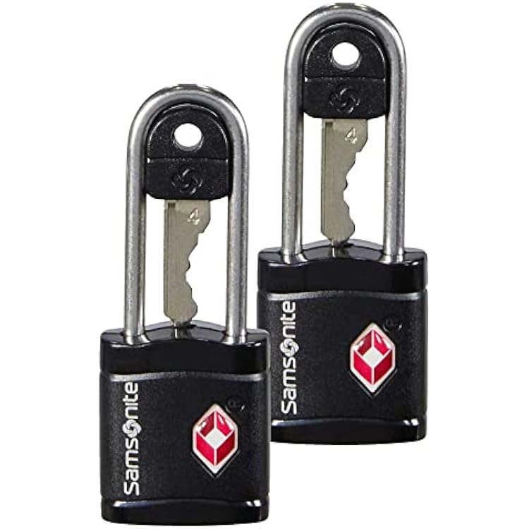 Samsonite Global Travel Accessories - TSA Lock with Key, Black, 6 Centimeters, Luggage Lock