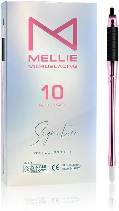 Mellie Signature Microblading Pen, Pack of 10, U18 .15mm
