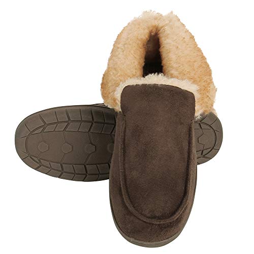 Haggar Mens Bootie Slipper House Shoe IndoorOutdoor with Memory Foam Comfort