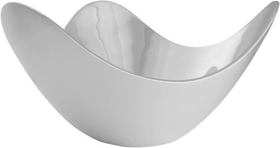 nambe Serve ware Collection Wave Bowl, Silver Serving Bowls, Large Salad Bowls for Kitchen, Entertaining, Side Dishes, Pasta, Dinner Parties, Kitchen Decor, Oven Safe, Easy Clean (9)
