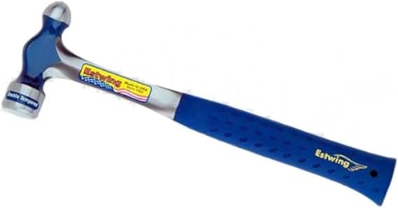 Estwing E3-8BP Ballpeen Hammer, Nylon Vinyl Shock Reduction Grip, 8-Ounce