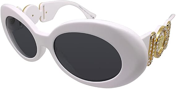 Versace Woman Sunglasses Black Frame, Dark Grey Lenses, 54MM