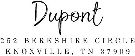 DuPont Custom Personalized Return Address Stamp - Self-Inking