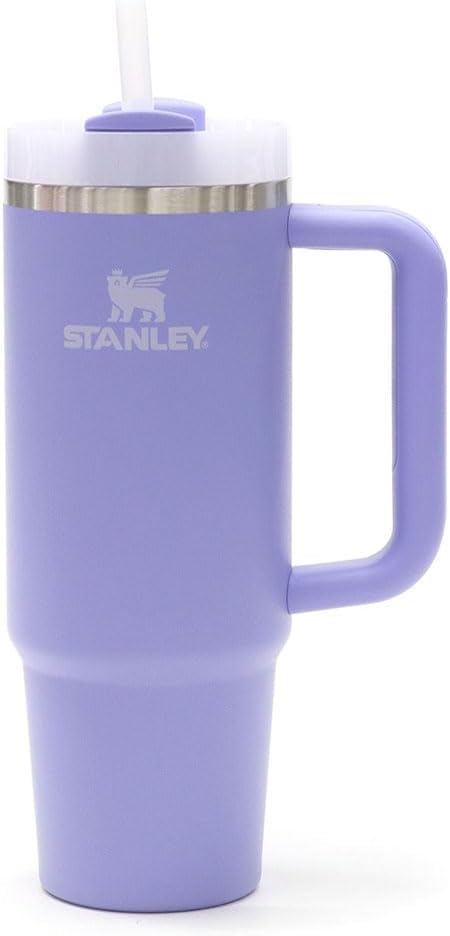 STANLEY H2.0 Vacuum Slim Quencher 0.88L Stainless Straw Tumbler 880ml Insulated Water Bottle Outdoor 10-10829 Hydrangea