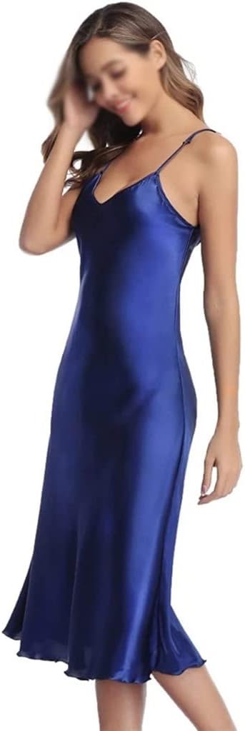 Nightdress Ruffles Lady Nightwear Nightgown Satin Spaghetti Straps Skirt Intimate Lingerie Clothes Bathrobe