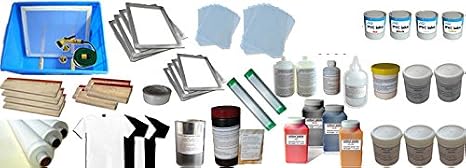 4 Colors Screen Printing Materials Kit