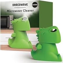 OTOTO NEW Dracowave Microwave Cleaner - Dragon Microwave Steam Cleaner, Cleans Grime in Minutes with Water and Vinegar - Cute Kitchen Gifts Accessories, Funny Kitchen Gadgets, White Elephant Gifts