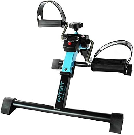Fit Sit Deluxe Folding Pedal Exerciser Leg Machine with Electronic Display