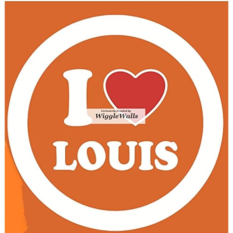 3 Inch Louis Tomlinson One Direction 1D Wall Decal Sticker Removable Peel Self Stick Adhesive Vinyl Decorative Art Room Home Decor Girls Room Decor 3 by 3 inches