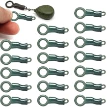 20pcs Carp Fishing Accessories Back Lead Clips Silicone Sleeves Locking Tube Fishing Convert Lead Weight Sleeves Carp Rig Tackle