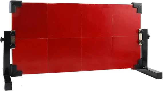 LALABU Table Tennis Rebound Board, 60x33cm Ping Pong Return Board Rebounder | with 8 Red Rubbers, Pingpong Return Board Self Training Equipment, Table Tennis Rebound Board, Easy to Install