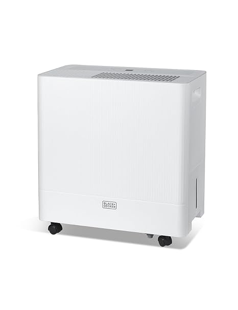 BLACK+DECKER 50-Pint Portable Dehumidifier, BD50MWSA, White