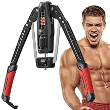 Merach Twister Arm Exerciser with Counter Display, 22-440lb Hydraulic Power, Adjustable Home Chest Expander, Shoulder Muscle Training Fitness Equipment, Arm Enhanced Exercise Strengthener