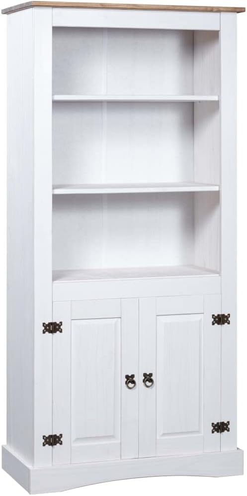 FAMIROSA Cupboard Mexican Pine Corona Range White 31.5"x15.7"x66.9",36.15 KG,282624