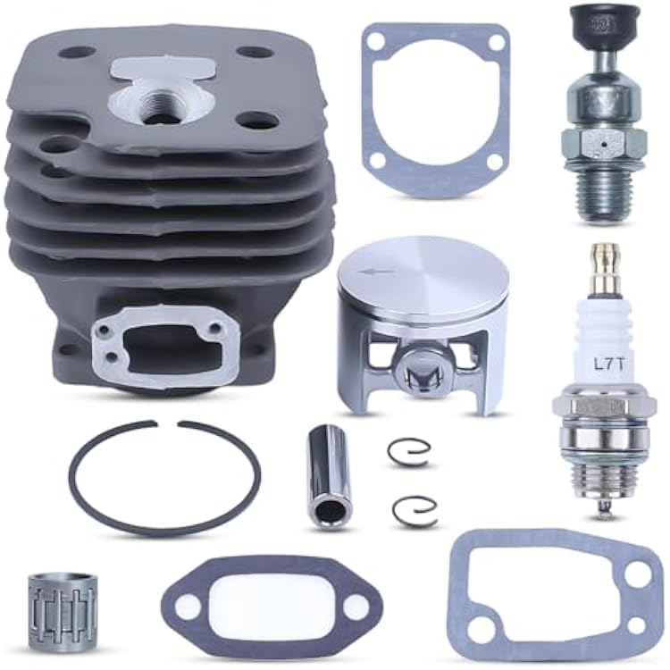 Adefol 268 Cylinder Piston Kit for Husqvarna 272 272XP 268XP 61 268K Chainsaw, 52mm Big Bore Top Engine End Cylinder Kit for Husqvarna 272 272XP 272S Replace 503 75 81 72, 503 60 96 71