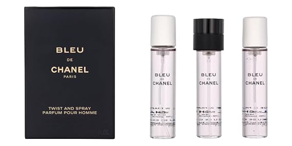 CHANEL Bleu Parfum Twist & Spray 3 Refills x 20ml