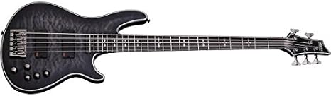 Schecter Hellraiser Extreme-5 See Thru Black Satin Stbls