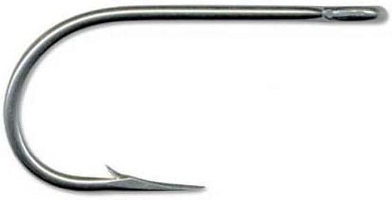 Mustad Salmon Siwash 3X Strong Hollow Point Open Ring Hook (8 Pack)