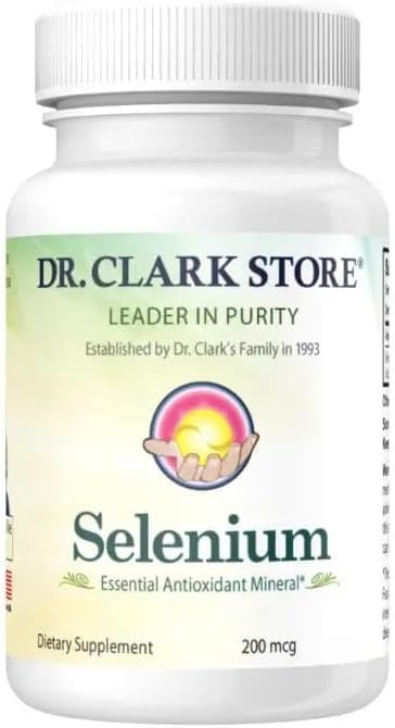 Dr Clark Store Selenium Supplement 200 Mcg, 100 Gelatin Capsules