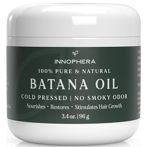 Batana Oil for Hair Growth Cold Pressed with No Smoky Odor 100% Pure & Natural from Honduras Nourishes, Moisturizes & Restores Hair 3.4 oz.