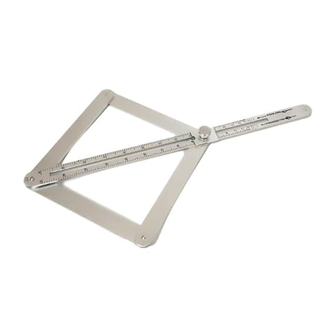 New Rele Premium Corner Angle Finder, Corner Angle Finder Tool, Stainless Steel Precision 10-170 Measurement Miter Saw Protractor Bevel Gauge Tool (Silver)