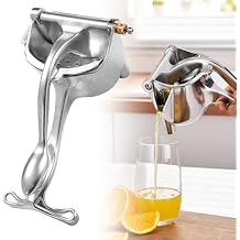 Heavy Duty Manual Fruit Juicer Press, Fruit Juice Squeezer Handheld Aluminum Alloy, Non-Slip Ergonomic Grip, Easy to Use & Clean, Efficient Extraction of Citrus, and Other Fruits (1)