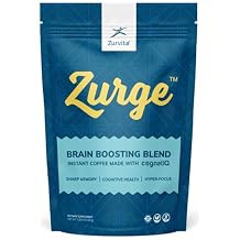 Zurvita - Zurge Instant Coffee - Boost Cognitive Health with CognatiQ, Lion's Mane, and More Enhance Clarity with Colombian Arabica - 30 Servings