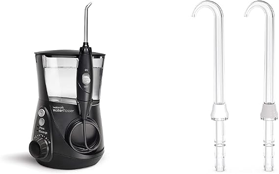 Waterpik Aquarius Water Flosser + Implant Denture Replacement Tips - Electric Dental Hygiene System Removes Up to 99.9% Plaque