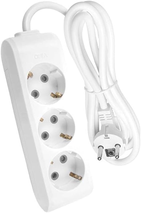 Viko Multi-Let 3-Piece Ground Wired ÇK 5mt Socket, White
