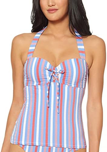 Jessica Simpson Womens Mix & Match Stripe Swimsuit Separates Top & Bottom