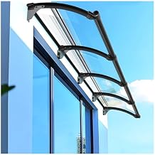Awning for Door Entrance,Door and Window Awning,Front Door Awning,Polycarbonate Window Awnings,Patio Awnings Exterior,UV Rain and Snow Protection Door Awning(130x180cm/51x71in)