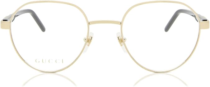 Gucci GG1162O 001 Gold Round Men's Eyeglasses