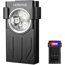E7 Mini Flashlight Rechargeable Super Bright Small LED Pocket Flat Flashlights with Clip, Magnetic, Keychain Flash Light with Red UV Light, 10 Modes, IPX5 Waterproof...
