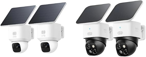 eufy Security SoloCam E30, Security Cameras Wireless Outdoor, 360 Pan, SoloCam S340, Solar Security Cameras Wireless Outdoor, Cameras for Home Security