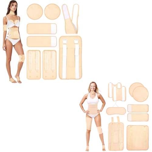 8Pcs and 9Pcs Reusable Castor Oil Pack Wrap for Neck Chest Waist Back Knee and Feet