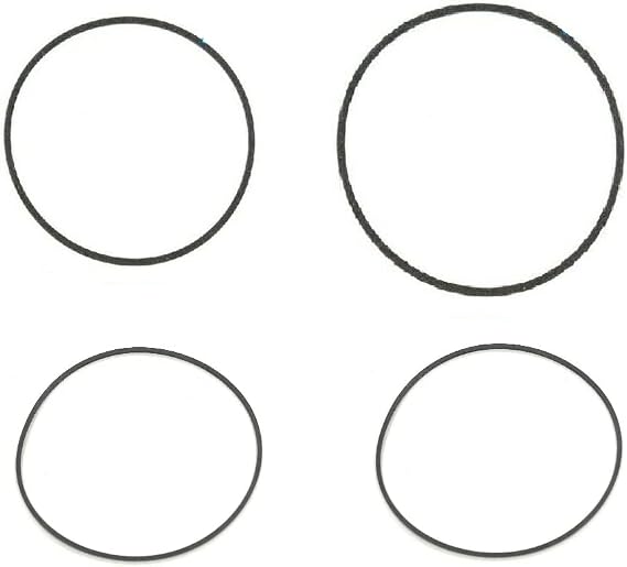 Cassette Tape Deck Rubber Belts Kit (4 Belts) Compatible with Sony Audio Systems