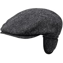 Wigens Herringbone Wool Ivy Cap with Earflaps