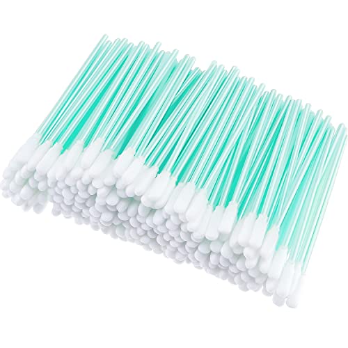 200 Pieces Foam Swab Cleaning Swab Foam Tips Sponge Stick for Inkjet Printer Print Head Camera Optical Lens Optical Equipment Dark Blue,9.3 cm