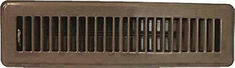Rocky Mountain Goods Floor Register 2 X 12 - Heavy Duty Walkable Register - Premium Finish - Easy Adjust air Supply Lever - 2 Inch by 12 Inch Floor Vent (Brown)