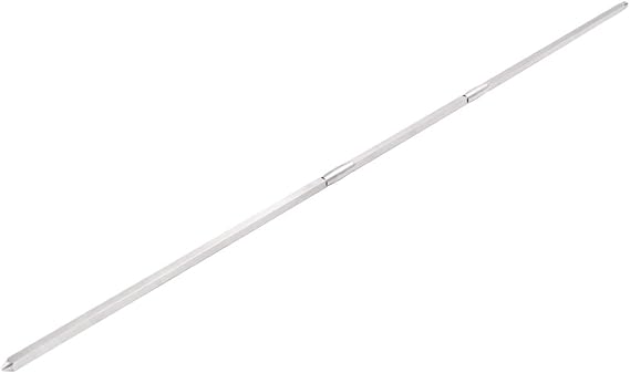 Universal 304 Stainless Steel 5/16" Square Rotisserie Spit Rod, 28-37"