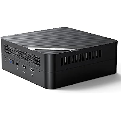 MINISFORUM Mini pc UM560 XT AMD Ryzen 5 5600H Mini PC 16GB RAM 512GB PCIe SSD Mini Computer, 2.5G Intel NIC, 2 X HDMI & USB-C, 6 X USB Port,Small Form Factor