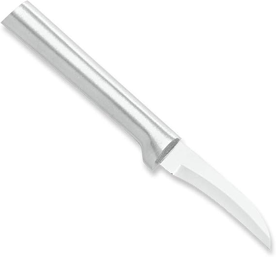 RADA Cutlery Granny Paring Knife (R100), Silver, Pack of 2 | 2.38" Stainless Steel Serrated Blade, Cast Aluminum Handle