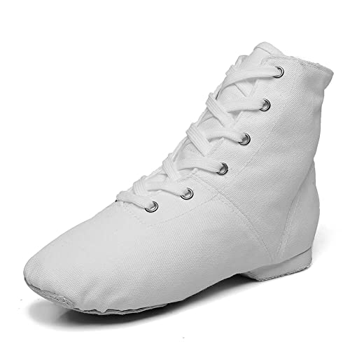 MSMAX Jazz Dance Shoes for Girls Lace-up Dancing Ballet Boots Sneakers for Boys